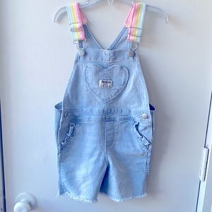 Osh kosh toddler heart pocket overalls